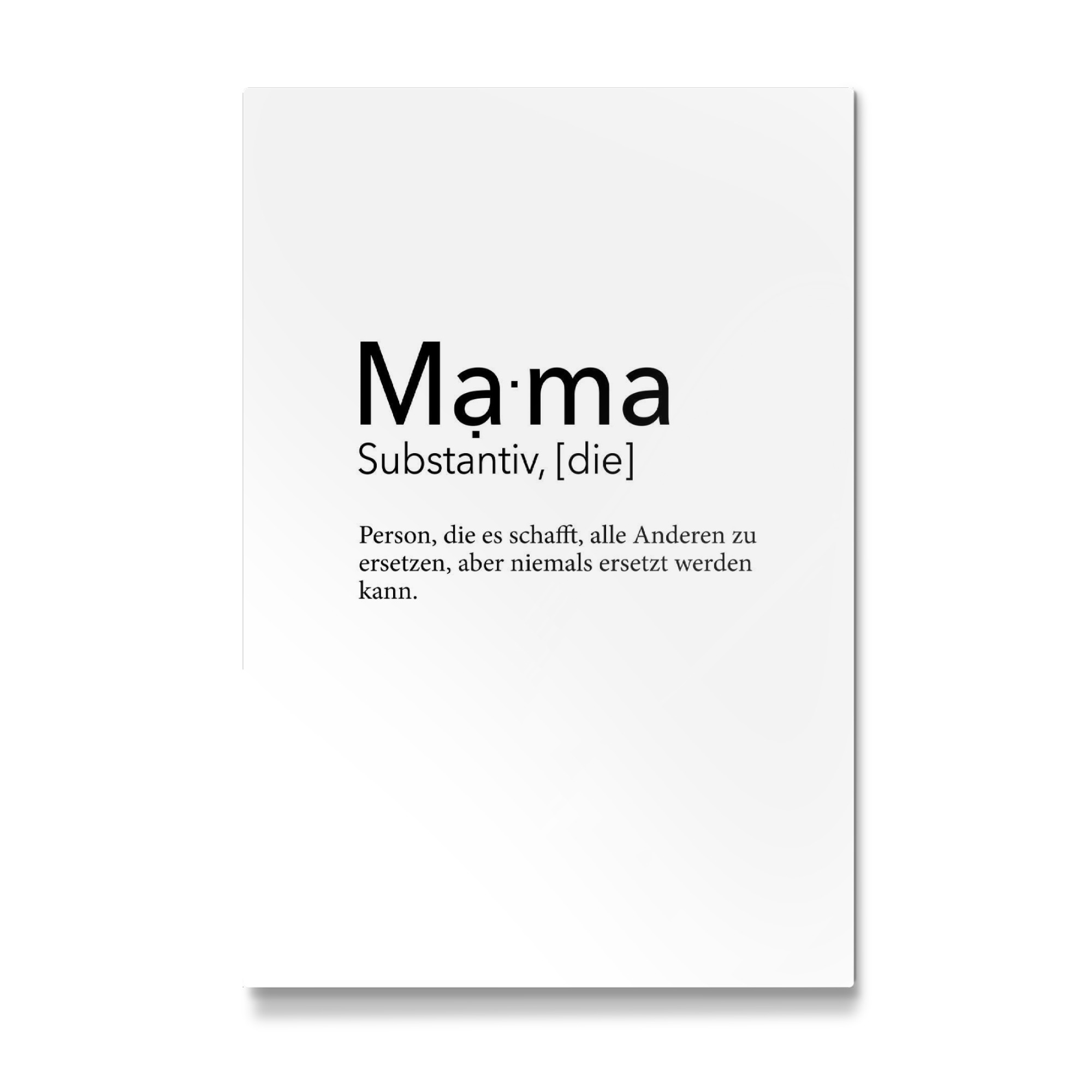Galerie-Print "Mama Definition -Nicht zu ersetzen" 30x20 cm artboxONE