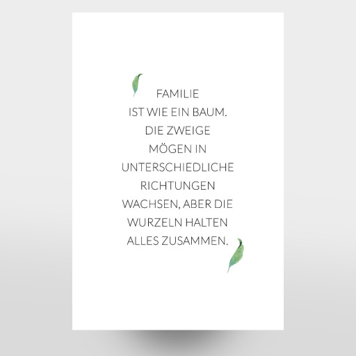 Familie ist wie ein Baum
