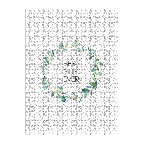 Puzzle Ravensburger "Best Mum Ever" artboxONE - Typografie,Für Mama - Mama,Mami,Mutter,Muttertag,Beste mama - Bild mama
