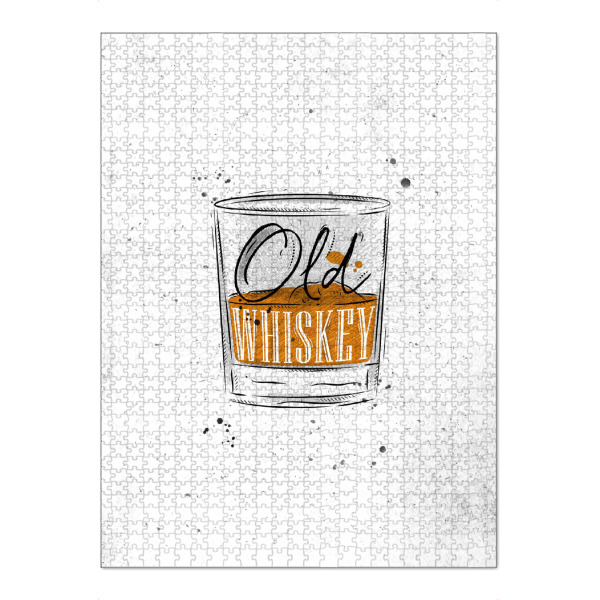 Puzzle Ravensburger "Old Whiskey Paper" artboxONE - Essen & Trinken / Alkohol