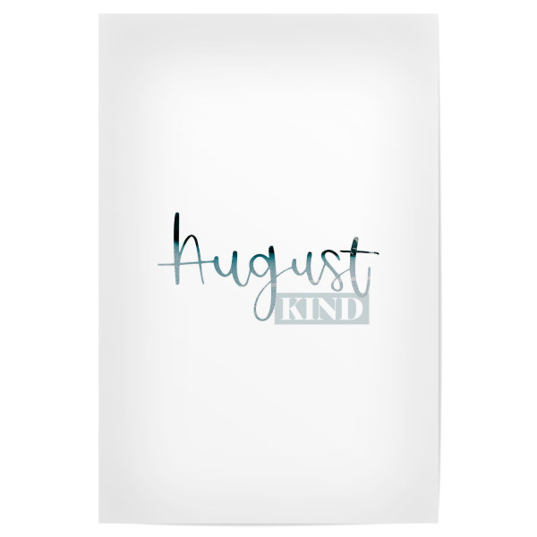 Poster 30x20 cm "Augustkind" artboxONE - Typografie,Für Kinder
