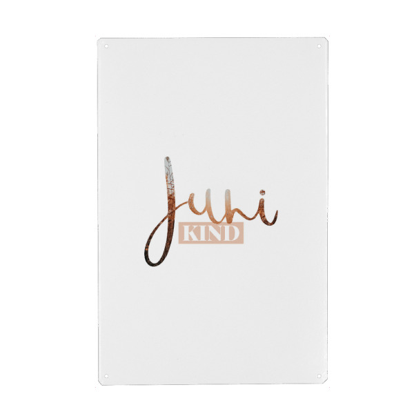 Holzbild "Junikind" artboxONE - Typografie - Juni,Monat,Junikind,Monatsposter,Geburtsmonat,Geburtstag,Kinderzimmer,Kinderzimmerprint