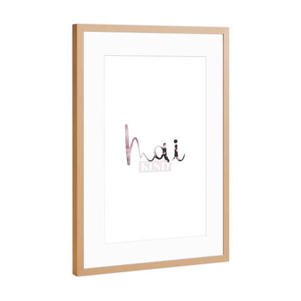 Poster mit Rahmen Kupfer "Maikind" artboxONE - Typografie,Für Kinder