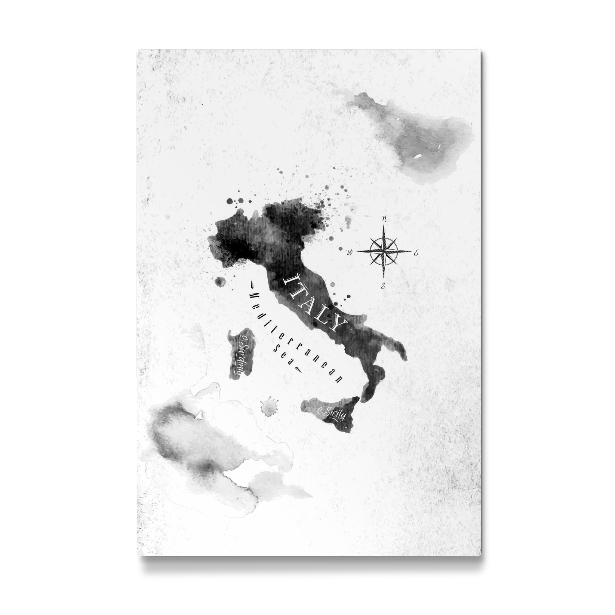 Galerie-Print "Ink Italy Map" 30x20 cm artboxONE