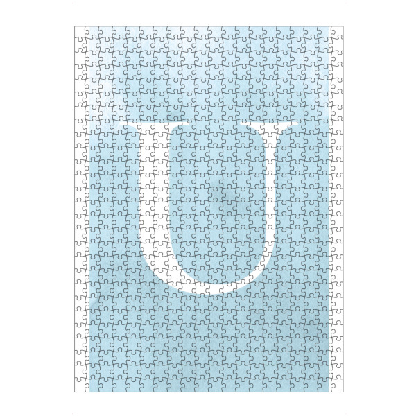 artboxONE Puzzle "Babyboy U" artboxONE - Buchstaben / U - U,Buchstabe,Anfangsbuchstabe,Buchstabenposter,Namen,Namensposter,Initialien - Bild u