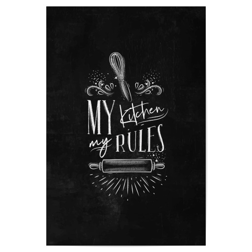 My Kitchen My Rules Poster.