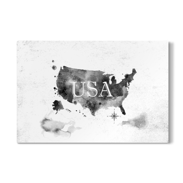 Galerie-Print "Ink United States map" 30x20 cm artboxONE