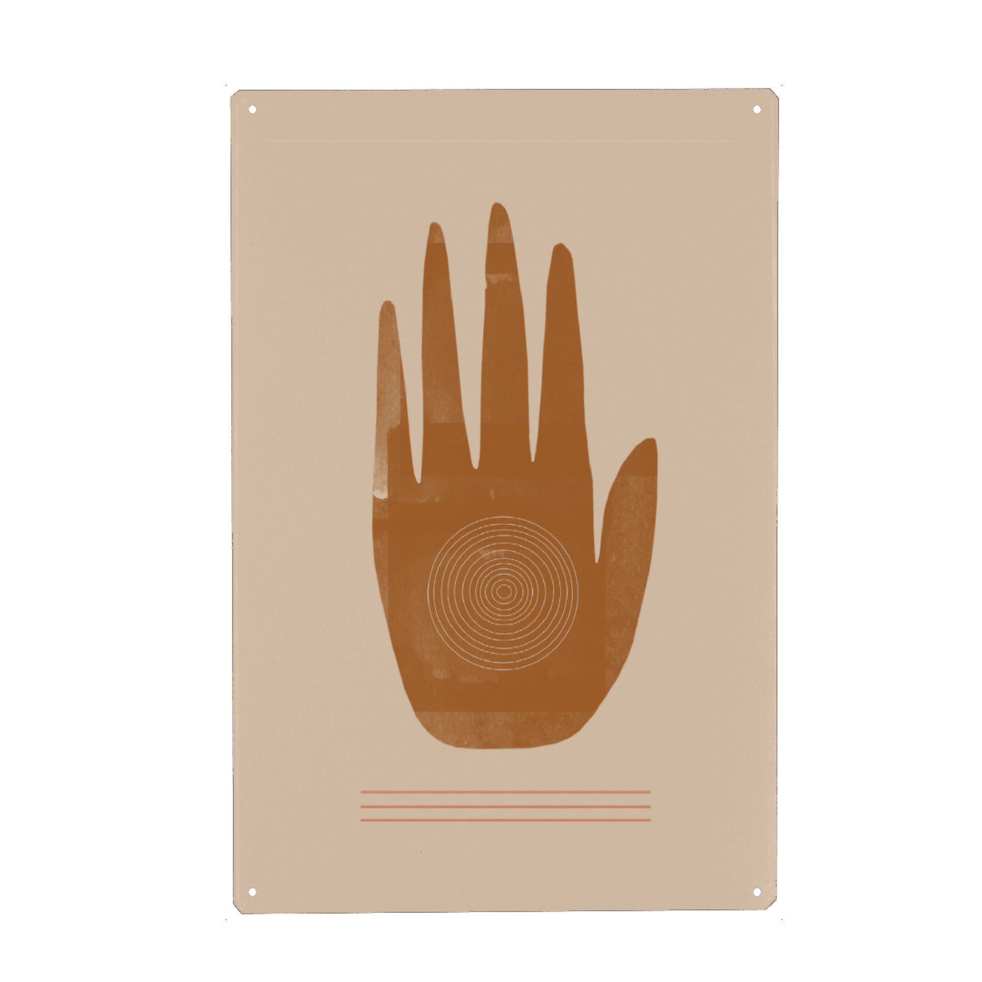 Holzbild "Hand Art" artboxONE - Abstrakt