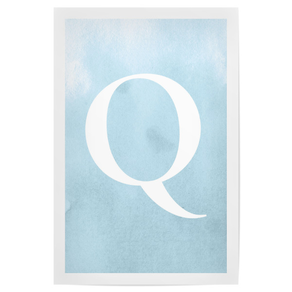 Poster "Babyboy Q" artboxONE - Typografie,Buchstaben / Q