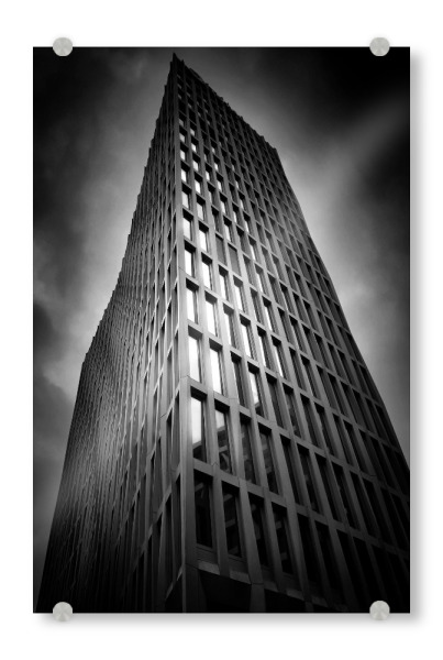 Acrylglasbild "The Tower of Berlin" artboxONE - Städte / Berlin,Schwarzweiß,Architektur - Berlin,Architetektur,Gebäude