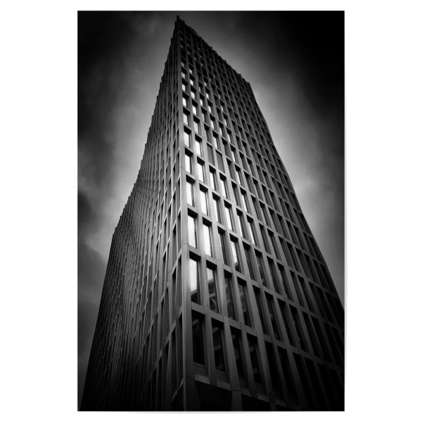 Poster "The Tower of Berlin" artboxONE - Städte / Berlin,Schwarzweiß,Architektur - Berlin,Architetektur,Gebäude