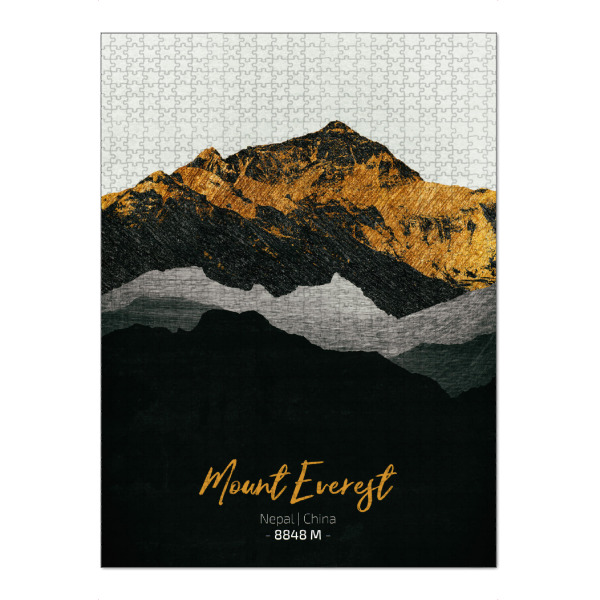 Puzzle Ravensburger "Mount Everest Himalaya" artboxONE - Natur,Reise,Für Papa - Berge,Gebirge,Gipfel,Himalaya,Alpen,Natur,Landschaft,China