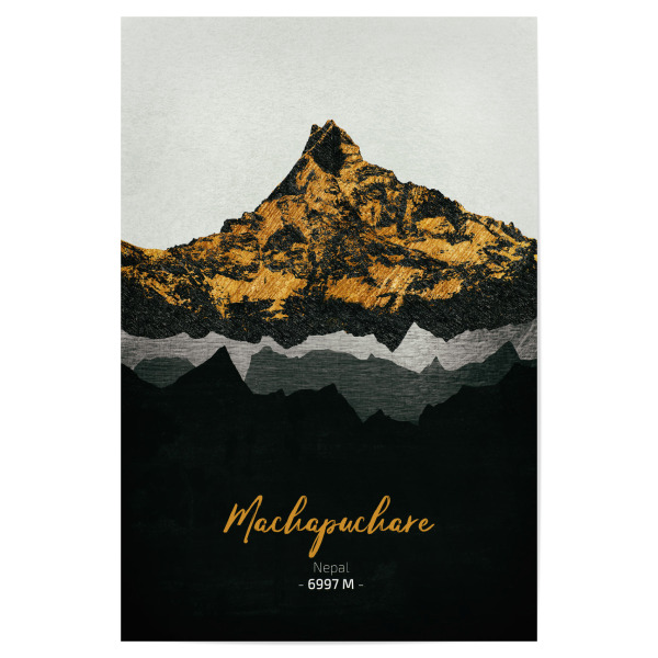 Poster "Machapuchare" artboxONE - Natur,Reise - Berge,Gebirge,Gipfel,Himalaya,Natur,Landschaft,Nepal