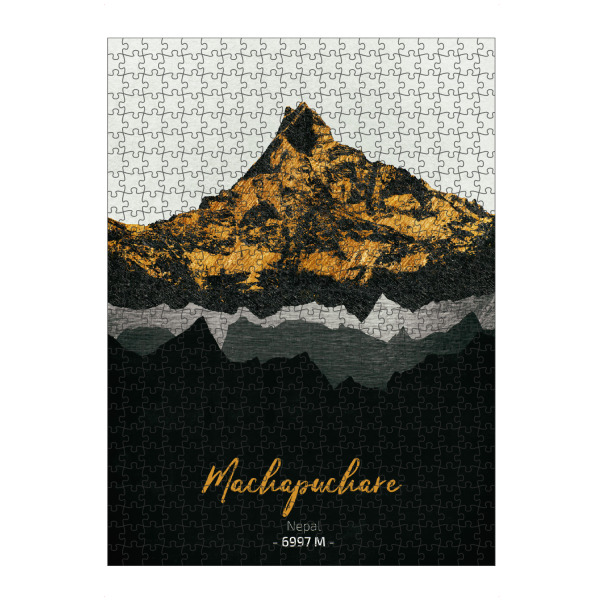 Puzzle Ravensburger "Machapuchare" artboxONE - Natur,Reise - Berge,Gebirge,Gipfel,Himalaya,Natur,Landschaft,Nepal - Bild berge