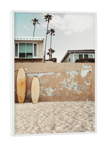 Poster mit weißem Rahmen "California Dream" artboxONE - Reise / Strand und Meer,Städte / Los Angeles