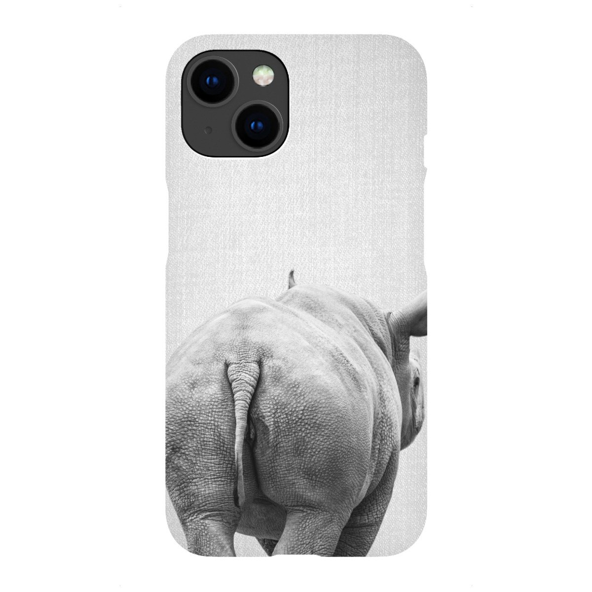 iPhone "Rhino Tail - Black & White" Premium-Case Handyhülle artboxONE