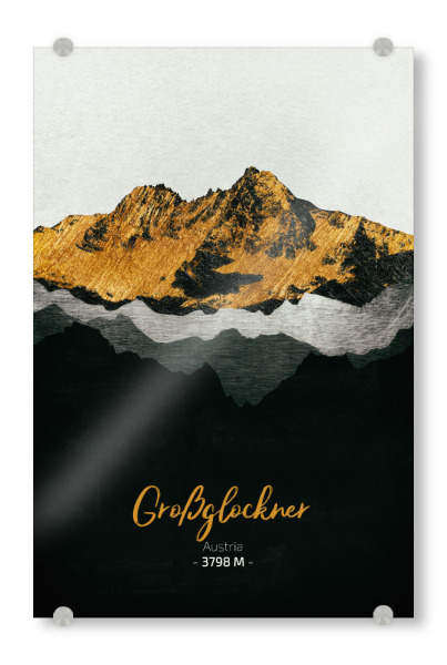 Acrylglasbild "Großglockner Österreich" artboxONE - Natur,Reise - Berge,Gebirge,Gipfel,Alpen,Natur,Landschaft,österreich