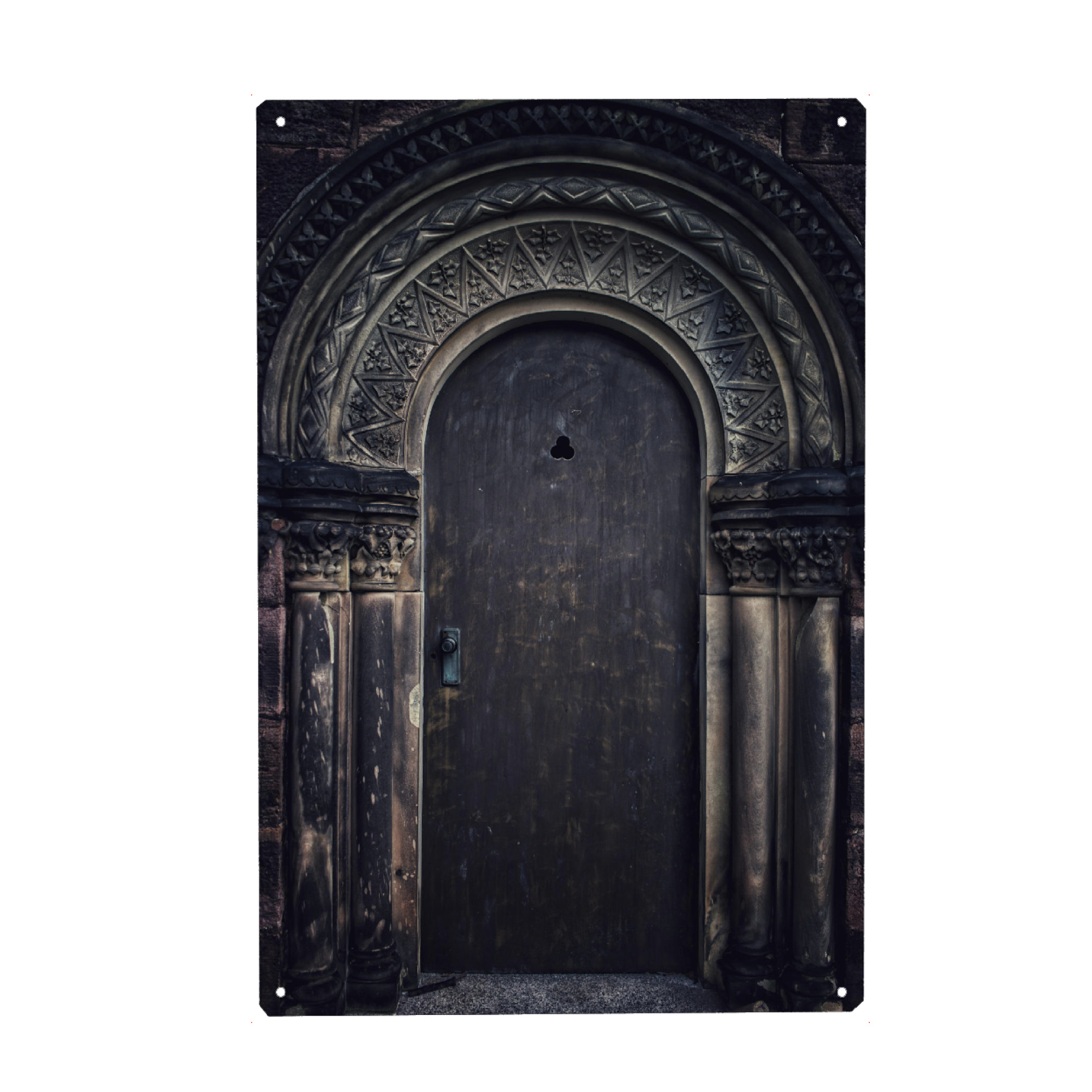 Metall Poster "Old wooden Door" artboxONE - Architektur - Tür,Eingang,Architektur - Blechschild