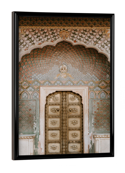 Poster mit schwarzem Rahmen "Entrance" artboxONE - Architektur - Tür,Eingang,Orientalisch,Orient,Marokko