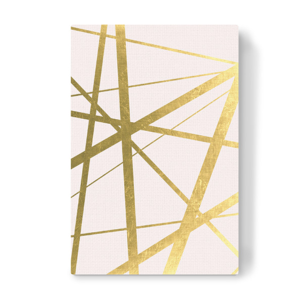 Leinwandbild "Geo Lines in Blush + Gold" artboxONE - Geometrie