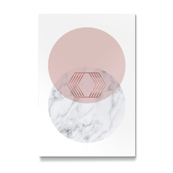 Galerie-Print "Blush + Rose Gold Geo" 30x20 cm artboxONE