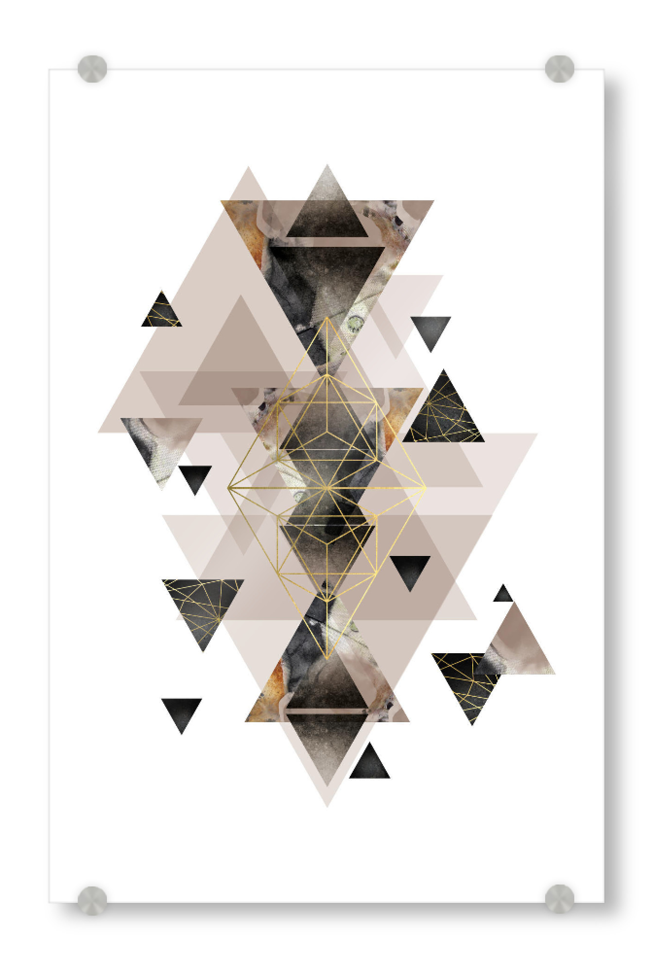 Acrylglasbild "Geometrical Perfection" artboxONE - Abstrakt,Schwarzweiß,Geometrie