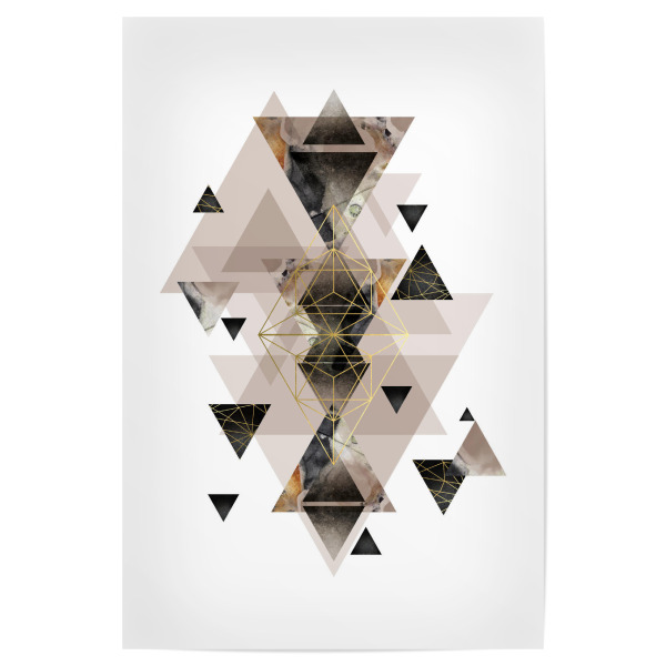 Poster 30x20 cm "Geometrical Perfection" artboxONE - Abstrakt,Schwarzweiß,Geometrie