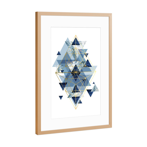 Poster mit Rahmen Kupfer "Perfect Geometry" artboxONE - Abstrakt,Geometrie