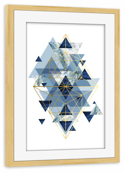 Poster mit Rahmen kiefer "Perfect Geometry" artboxONE - Abstrakt,Geometrie