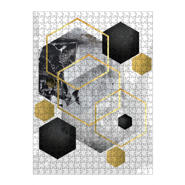 artboxONE Puzzle "Scandi Abstract Geometric" artboxONE - Abstrakt,Schwarzweiß,Geometrie