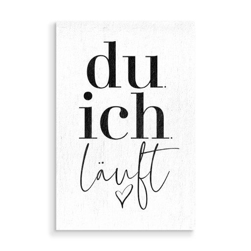 Du. Ich. Läuft