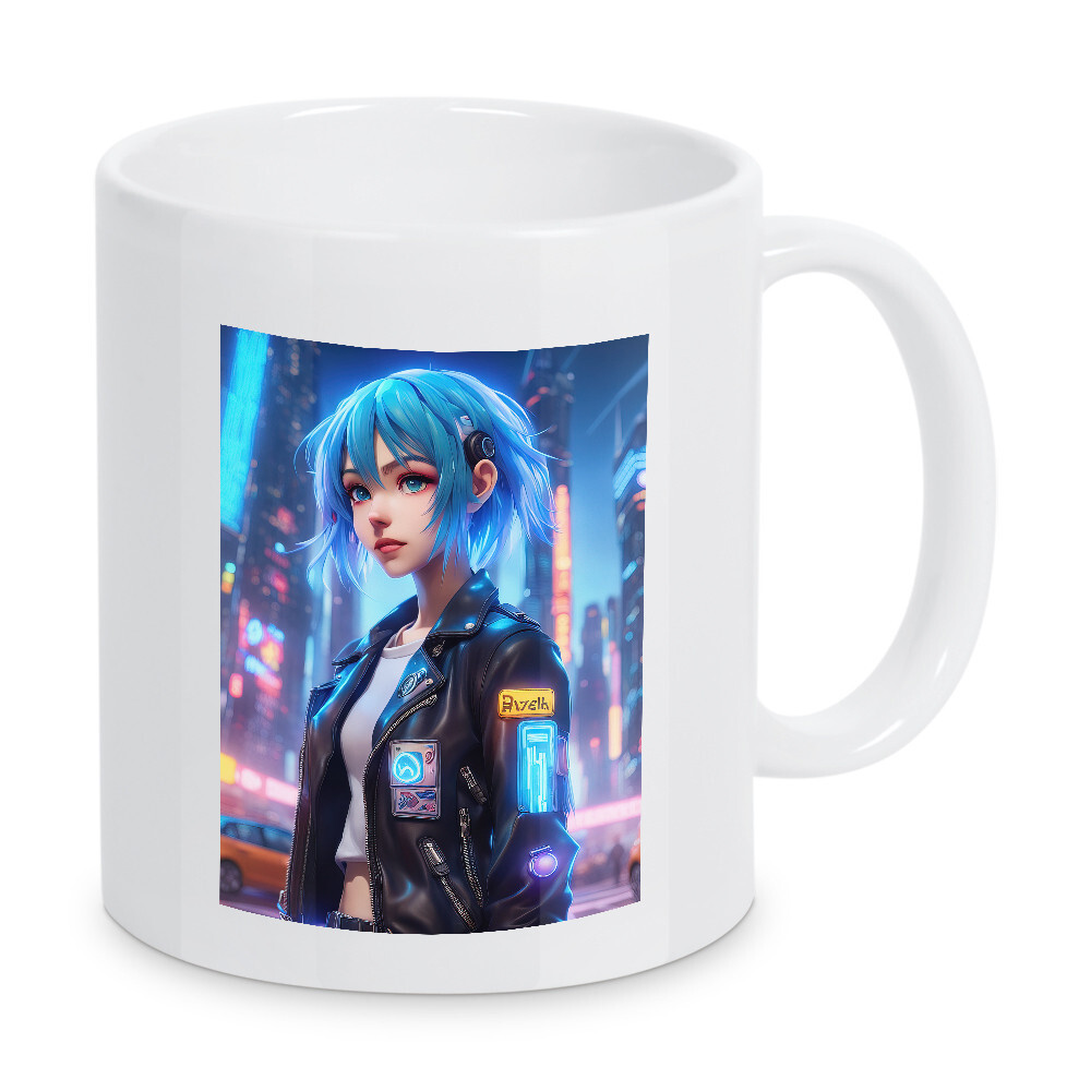 Tasse "Mädchen aus der Zukunft in Tokio" artboxONE - Comic,Fashion - Manga,Entai,Japan,Japanisch,Jung,Nacht,Tokio,Comic,Cartoon