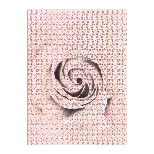 Puzzle Ravensburger "Pure Rose" artboxONE - Floral - Rose,Pink,Floral,Flower,Nature,Abstract,Macro - Bild rose