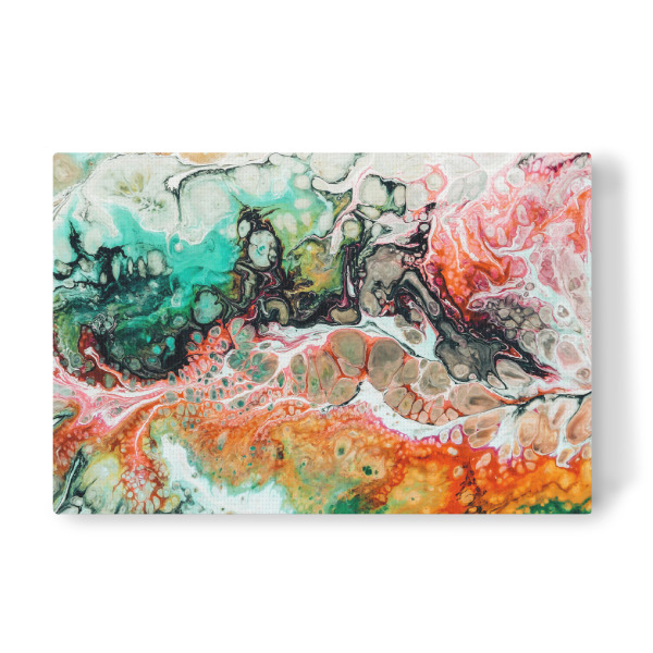 Leinwandbild "Painted Reality" artboxONE - Abstrakt - Aerosol,Abstract,Random,Modern,Bold,Colorful,Red,Black,Yellow,Winter