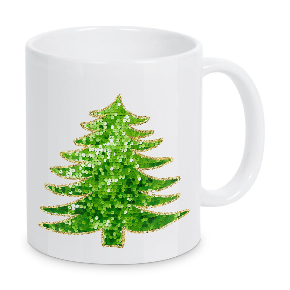 Tasse "Grüner Pailletten-Weihnachtsbaum" artboxONE - Abstrakt,Weihnachten