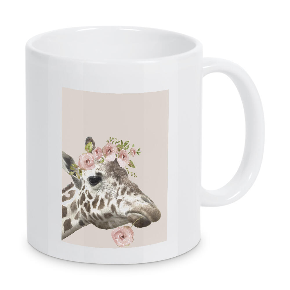 Tasse "Peek A Boo Giraffe Fortsetzung" artboxONE - Floral,Tiere,Lustig - Giraffe,Albern,Blumen,Kinder,Tier,Lustig