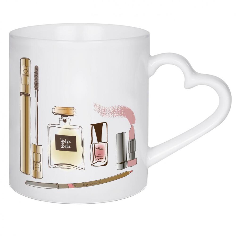 Herztasse "Beauty Is Skin Deep Sequel" artboxONE - Fashion - Parfüm,Lippenstift,Nagellack,Mascara