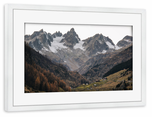 Poster mit Rahmen weiß "Wendenhorn" artboxONE - Natur