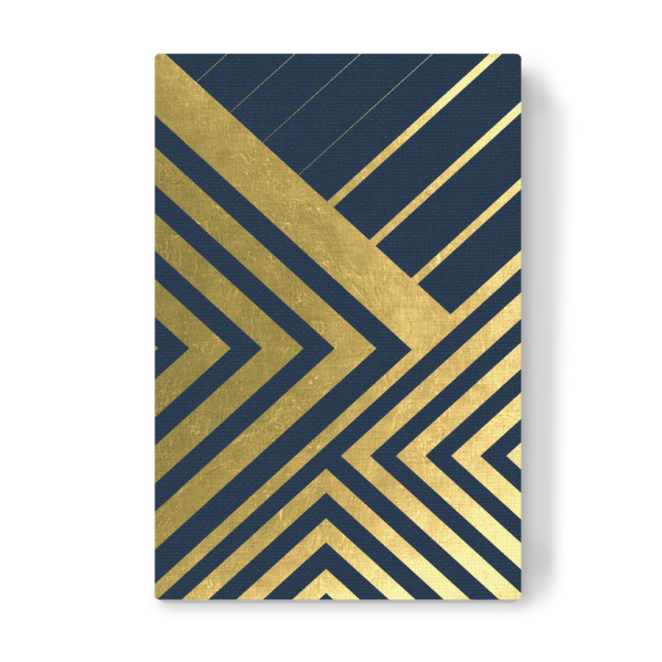Leinwandbild "Bold Lines Indigo" artboxONE - Abstrakt,Geometrie