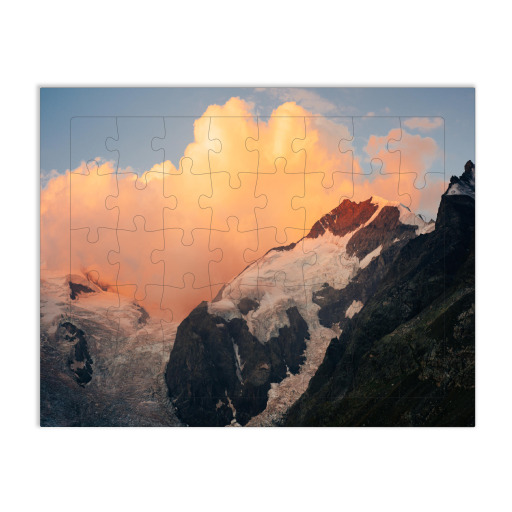Piz Bernina at sunrise
