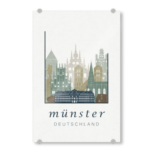Münster light blue skyline