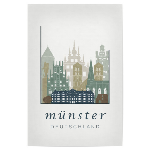 Münster light blue skyline