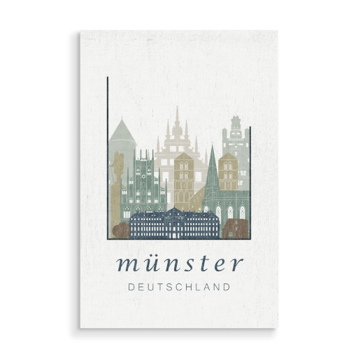 Münster light blue skyline