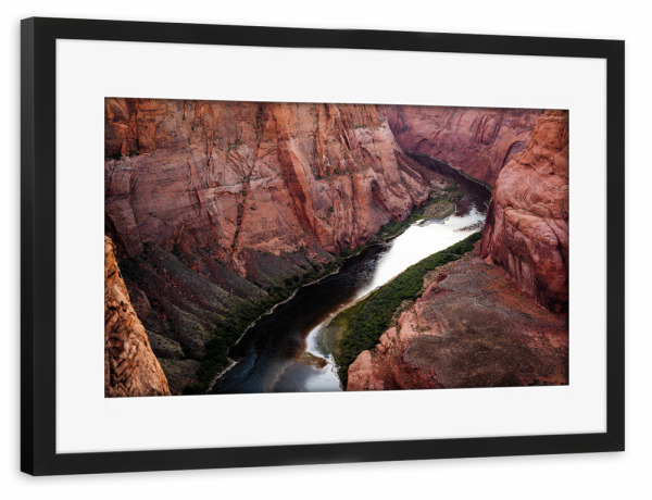 Poster mit Rahmen schwarz "Colorado river" artboxONE - Natur