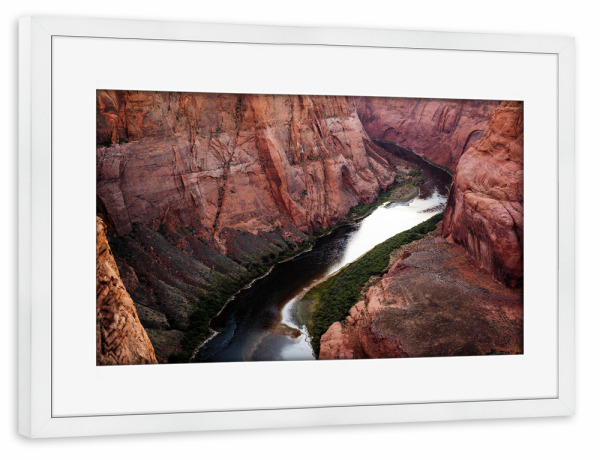 Poster mit Rahmen weiß "Colorado river" artboxONE - Natur
