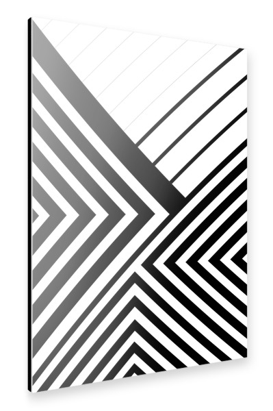Alu-Dibond "Bold Lines" 30x20 cm artboxONE