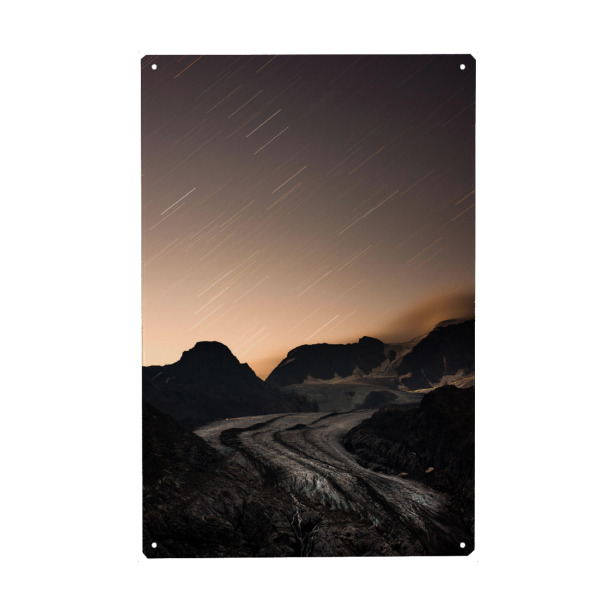 Metall Poster "Vadret pers at night" artboxONE - Natur