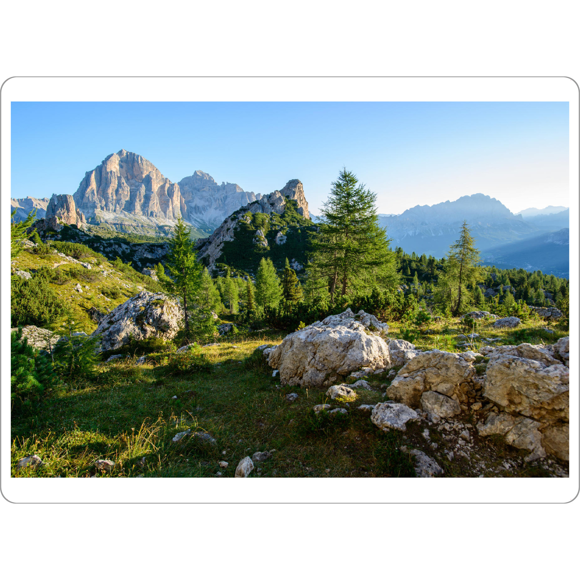 Tischset "Panorama of Dolomites" artboxONE - Natur