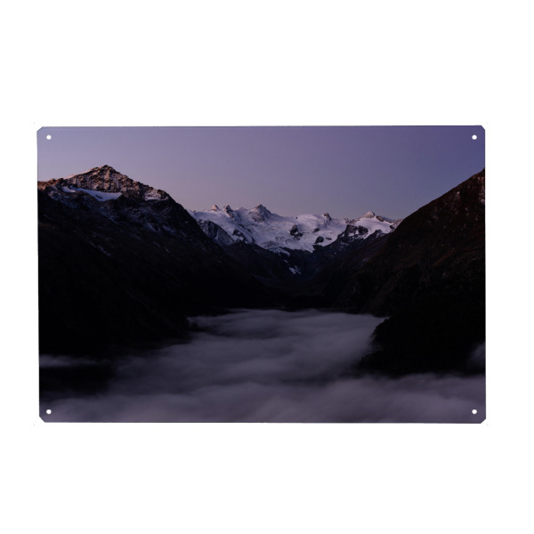 Metall Poster "Piz Gluschaint" artboxONE - Natur