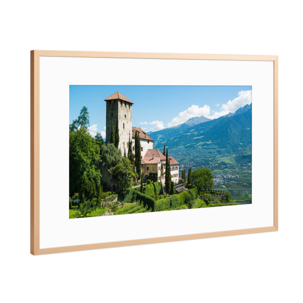 Poster mit Rahmen Kupfer "Lebenberg castle" artboxONE - Natur,Architektur
